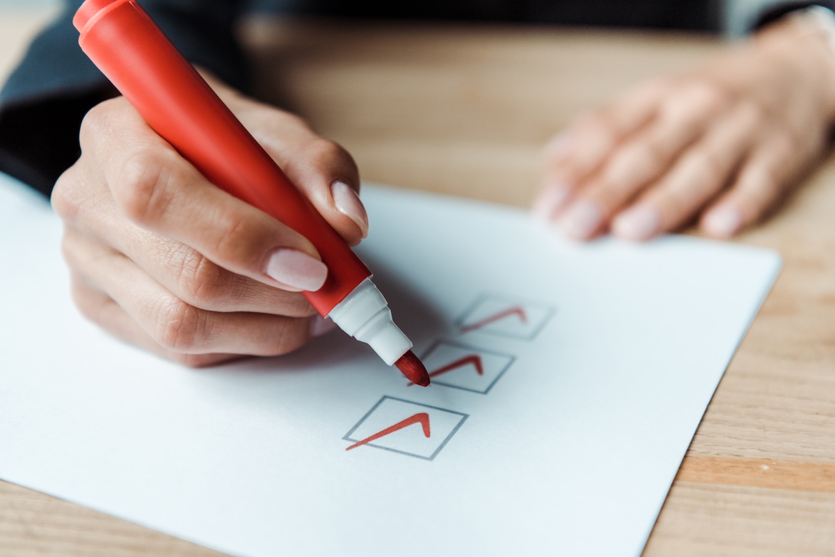Check-list des vices de procédure